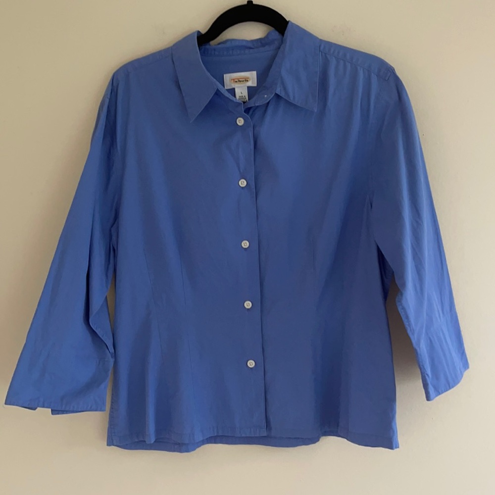 Talbots Blue Button Down Collared Shirt!